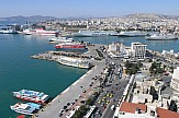 New passenger disembarkation platform at the Greek port of Piraeus